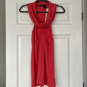 Tunic shirt/mini dress cowl neck